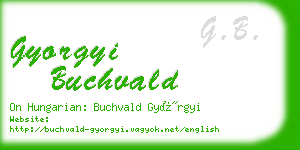 gyorgyi buchvald business card